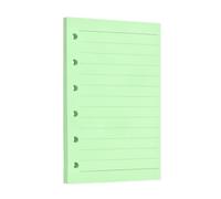 PATIKIL A7 Binder Ruled Refill Paper, 60 Sheets/120 Pages Loose Leaf Papers 6 Hole Planner Refills Inserts for 6 Ring Refillable Binders Notebook Filler Insert Diary Journals, Green