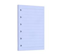 PATIKIL A7 Binder Ruled Refill Paper, 60 Sheets/120 Pages Loose Leaf Papers 6 Hole Planner Refills Inserts for 6 Ring Refillable Binders Notebook Filler Insert Diary Journals, Purple