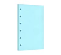 PATIKIL A7 Blank Refill Paper, 60 Sheets/120 Pages Loose Leaf Papers 6 Hole Planner Refills Inserts for 6 Ring Refillable Binders Notebook Filler Insert Diary Journals, Blue