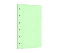 PATIKIL A7 Blank Refill Paper, 60 Sheets/120 Pages Loose Leaf Papers 6 Hole Planner Refills Inserts for 6 Ring Refillable Binders Notebook Filler Insert Diary Journals, Green
