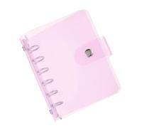 PATIKIL A7 Clear Binder Cover, Soft PVC Loose Leaf Binder Protector Refillable Notebook Shell with Snap Button Closure for DIY Meeting Notebook Folder, Purple