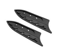 PATIKIL ABS Safety Knife Cover Sleeves for 6" Ceramic Knives, Universal Chopping Edge Guard Blade Protector Sheath for Kitchen Bar, Black, 15.5cm L, Pack of 2