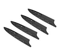 PATIKIL ABS Safety Knife Cover Sleeves for 8" Carving Knife, Universal Chopping Edge Guard Blade Protector Sheath for Kitchen Bar, Black, 19.7cm L, Pack of 4