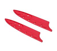 PATIKIL ABS Safety Knife Cover Sleeves for 8" Chef Knife, Universal Chopping Edge Guard Blade Protector Sheath for Kitchen Bar, Red, 19.7cm L, Pack of 2