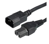 PATIKIL AC Power Cord 3 Prong C14 Male to C15 Female 1.5mm2 1.5m 4.92Ft 250V 10A PDU Extension Cable for Laptop Electronics TV Computer Printer Radio Monitor