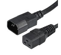 PATIKIL AC Power Cord 3 Prong C14 Male to C19 Female 1.5mm2 1m 3.28Ft 250V 10A 16A PDU Cable for Laptop Electronics Computer Printer Radio Monitor
