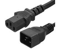 PATIKIL AC Power Cord 3 Prong C20 Male to C13 Female 2.5mm2 1m 3.3Ft 250V 10A 16A PDU Extension Cable for Laptop Electronics Computer Printer Radio Monitor