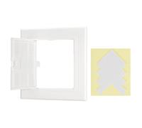 PATIKIL Access Panel for Drywall 115x115mm, ABS Plastic Panels for Inspection Hatch Access Door with Double-Sided Tape for Wall Ceiling Fuse Box Cover Conceals Wires, White