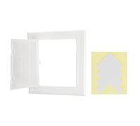 PATIKIL Access Panel for Drywall 145x145mm, 1 Set ABS Plastic Wall Hole Cover Access Door with Double-Sided Tape for Wall Electrical, White