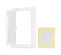 PATIKIL Access Panel for Drywall 145x245mm, ABS Plastic Panels for Inspection Hatch Access Door with Double-Sided Tape for Wall Ceiling Fuse Box Cover Conceals Wires, White