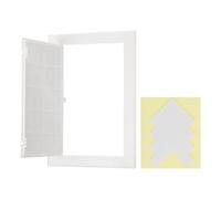 PATIKIL Access Panel for Drywall 195x295mm, ABS Plastic Panels for Inspection Hatch Access Door with Double-Sided Tape for Wall Ceiling Fuse Box Cover Conceals Wires, White