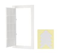 PATIKIL Access Panel for Drywall 195x395mm, ABS Plastic Panels for Inspection Hatch Access Door with Double-Sided Tape for Wall Ceiling Fuse Box Cover Conceals Wires, White