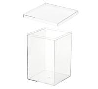 PATIKIL Acrylic Box with Lid 5.91" x 3.94" x 3.94", Clear Acrylic Display Boxes Plastic Square Cube Containers Storage Organizer for Candy Tiny Jewelry Artwork Display 15x10x10 cm