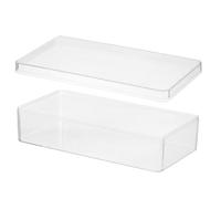 PATIKIL Acrylic Box with Lid 9.06" x 4.72" x 2.36", Clear Acrylic Display Boxes Plastic Square Cube Containers Storage Organizer for Candy Tiny Jewelry Artwork Display 23x12x6 cm