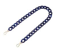 PATIKIL Acrylic Purse Strap, 15 Inch Acrylic Chain Purse Straps Replacement Luxury Handbag Strap Fashionable Purse Clutches Handles for Shoulder Bag Crossbody DIY Crafts, Blue White