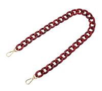 PATIKIL Acrylic Purse Strap, 24 Inch Acrylic Chain Purse Straps Replacement Luxury Handbag Strap Fashionable Purse Clutches Handles for Shoulder Bag Crossbody DIY Crafts, Red Black