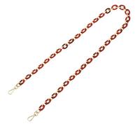 PATIKIL Acrylic Purse Strap, 47 Inch Acrylic Chain Purse Straps Replacement Luxury Handbag Strap Fashionable Purse Clutches Handles for DIY Crafts Shoulder Bag Crossbody, Red Black