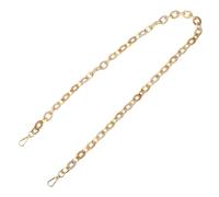 PATIKIL Acrylic Purse Strap, 47 Inch Acrylic Chain Purse Straps Replacement Luxury Handbag Strap Fashionable Purse Clutches Handles for DIY Crafts Shoulder Bag Crossbody, White Brown