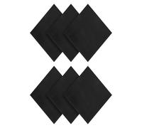 PATIKIL Adhesive Foam Padding, 6pcs 100 x 100 x 1.5mm Closed Cell Foam Sheet Neoprene Rubber Self Stick Anti-Slip Pads for Furniture Cars Speakers Keyboards Door Frame Gaps, Black