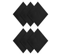 PATIKIL Adhesive Foam Padding, 6pcs 100 x 100 x 3mm Closed Cell Foam Sheet Neoprene Rubber Self Stick Anti-Slip Pads for Furniture Cars Speakers Keyboards Door Frame Gaps, Black