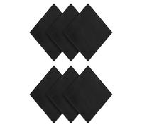 PATIKIL Adhesive Foam Padding, 6pcs 8"x8"x1/16 Closed Cell Foam Sheet Neoprene Rubber Self Stick Anti-Slip Pads for Furniture Cars Speakers Keyboards Door Frame Gaps, Black