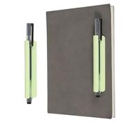 PATIKIL Adhesive Pencil Holders, 105mm Long Universal Pencil Clip Silicone Pen Holder Office Pen Organizer for Desk Wall Clipboard Notebook Tablet Case Stylus, Green