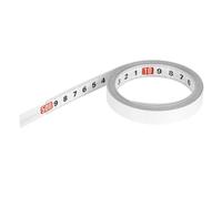 PATIKIL Adhesive Ruler 16.4ft, Steel Self-Adhesive Measuring Tape Right to Left, Workbench Ruler Adhesive Backing for Woodworking Sewing Drafting Table, White