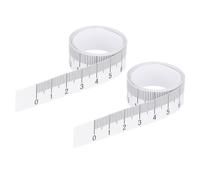 PATIKIL Adhesive Ruler, 2 Pack 100cm Backed Tape Measuring Tape Sticker Tape Waterproof for Workbench Sewing Saw Drafting Table,White Background Black Text