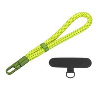 PATIKIL Adjustable Cell Phone Lanyard Strap, Hand Wrist Strap Lanyard with Tether Tabs Cellphone Keychain Wrist for Smartphones Key Chain Women and Men, Yellow/Green