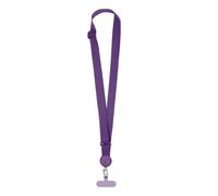 PATIKIL Adjustable Phone Lanyard, 1 Pack Polyester Crossbody Phone Strap Universal Cellphone Lanyard with Patch Neck Strip for Most Smartphones, Dark Purple