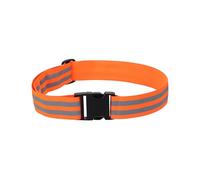 PATIKIL Adjustable Reflective Running Belt 1.5 Inch, 10 Pcs Glow Pt Belt Sash for Cycling Walking Motorcycle Gear, Red-Orange