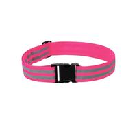 PATIKIL Adjustable Reflective Running Belt 1.5 Inch, 2 Pcs Glow Pt Belt Sash for Cycling Walking Motorcycle Gear, Pink