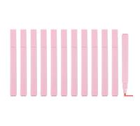 PATIKIL Aesthetic Highlighter, 12 Pack Water Based Broad Tip Writing Marker Pens Square Colored Highlighter Studying Supplies for Office Journal DIY Home Daily Use, Coral Pink