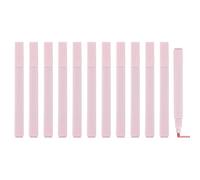 PATIKIL Aesthetic Highlighter, 12 Pack Water Based Broad Tip Writing Marker Pens Square Colored Highlighter Studying Supplies for Office Journal DIY Home Daily Use, Pink