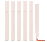 PATIKIL Aesthetic Highlighter, 6 Pack Water Based Broad Tip Writing Marker Pens Square Colored Highlighter Studying Supplies for Office Journal DIY Home Daily Use, Orange
