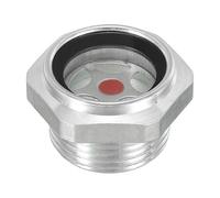 PATIKIL Air Compressor Oil Sight Glass, 3/4" NPT Male Thread Aluminum Alloy Oil Liquid Level Gauge Air Compressor Parts with O-Ring