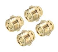 PATIKIL Air Compressor Tank Drain Valve, 4 Pack G 1/4'' Brass Air Compressor Drain Valve Replacement Part