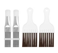 PATIKIL Air Conditioner Fin Comb, 2 Set Stainless Steel Condenser Fin Straightener & Cleaning Brush, AC Coil Cleaner Tool for AC Unit Radiator
