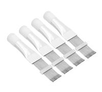PATIKIL Air Conditioner Fin Comb, 4 Pack Stainless Steel AC Coil Cleaner Brush Fin Straightener Condenser Coil Repair Tool for Radiator Refrigerator Evaporator, Silver Tone