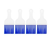 PATIKIL Air Conditioner Fin Comb, 4Pcs Plastic Whisk Brush Condenser Cleaning Brush Refrigerator Coil Fin Cleaner Radiator Repair Tool for AC Unit, White Blue