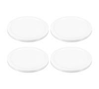 PATIKIL Air Hockey Pucks 3.2 Inch, 4Pcs Air Hockey Heavy Replacement Pucks for Game Tables Equipment Accessories, White