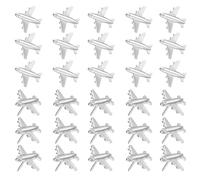 PATIKIL Airplane Push Pin, 36 Pcs Decorative Metal Push Pin Cute Aircraft Thumb Tacks for Bulletin Board Map Photo Home Office Decor, Silver Tone