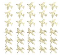 PATIKIL Airplane Push Pin, 36 Pcs Decorative Metal Push Pin Cute Aircraft Thumb Tacks for Bulletin Board Map Photo Home Office Decor, Gold Tone