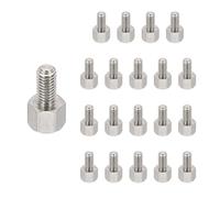 PATIKIL Album-Scrapbook Extension Posts Screws, 20 Pcs M3*4 Stainless Steel Album Extension Post Replacements for Post-Bound Refillable Photo Album, Silver