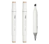 PATIKIL Alcohol Based Markers, Set of 3 Dual Tip Drawing Art Markers Coloring Painting Supplies for Artists Drawing Travel Coloring Illustrations Sketching, New Warm Gray