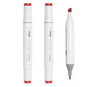 PATIKIL Alcohol Based Markers, Set of 3 Dual Tip Drawing Art Markers Coloring Painting Supplies for Artists Drawing Travel Coloring Illustrations Sketching, Red