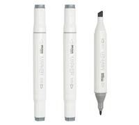 PATIKIL Alcohol Based Markers, Set of 3 Dual Tip Drawing Art Markers Coloring Painting Supplies for Artists Drawing Travel Coloring Illustrations Sketching, Steel Gray