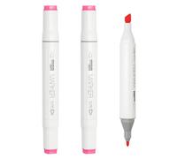 PATIKIL Alcohol Based Markers, Set of 3 Dual Tip Drawing Art Markers Coloring Painting Supplies for Artists Drawing Travel Coloring Illustrations Sketching, New Light Pink