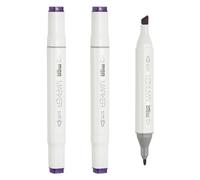 PATIKIL Alcohol Based Markers, Set of 3 Dual Tip Drawing Art Markers Coloring Painting Supplies for Artists Drawing Travel Coloring Illustrations Sketching, Purple