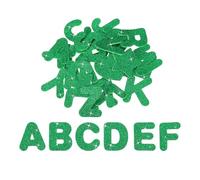 PATIKIL Alphabet Foam Stickers, 52Pcs Letters A-Z EVA Self Adhesive Glitters Foam Shape Sticker Craft Supplies for Scrapbook Card DIY Making Home Decor, Green